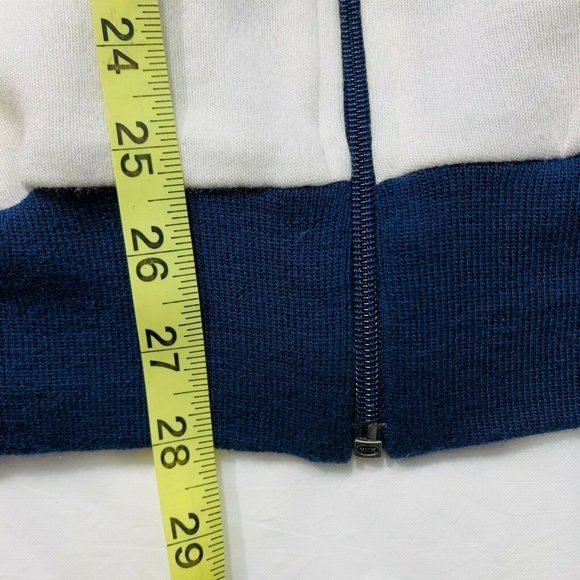 Triathlon Brand Full Zip Jacket Jersey Sweatshirt Mock Neck Blue White‎ Yellow L - Picture 8 of 11